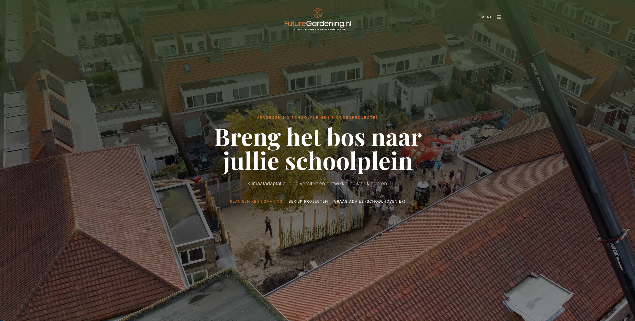 Website redesign voor Future Gardening